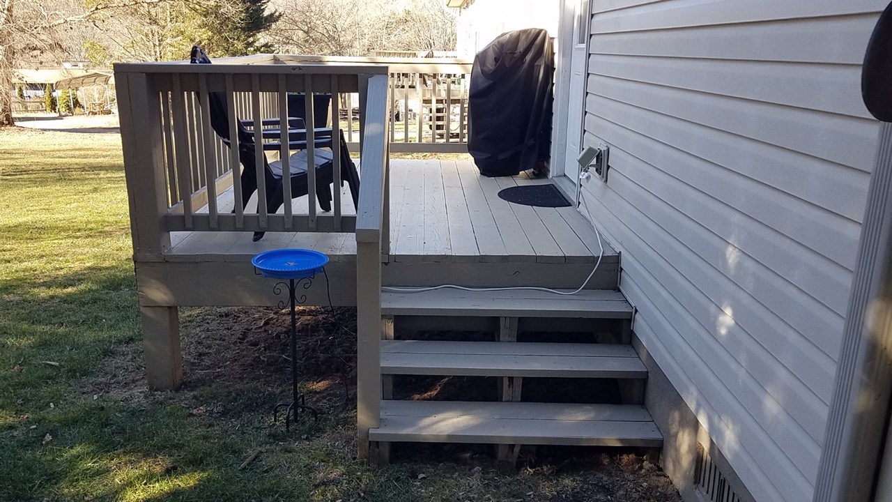 a unit back deck